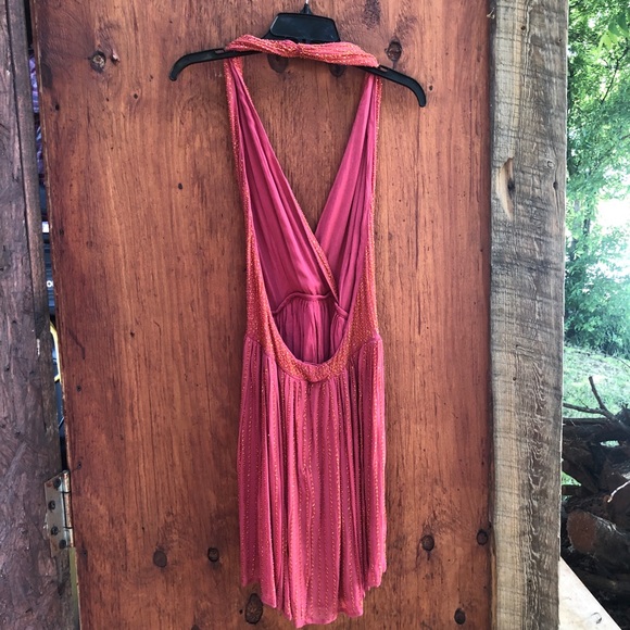 Chelsea & Violet Be Mine Beaded Halted Mini Dress - Picture 5 of 6